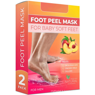 Masque de peau de pied de talons fissurés de traitement naturel d&#39;épluchage exfoliant d&#39;OEM